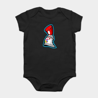 DANCIN' GRAFFITI SPRAY CAN Baby Bodysuit